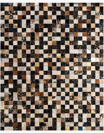 7' 11 x 9' 11 Cowhide - Patchwork Rug