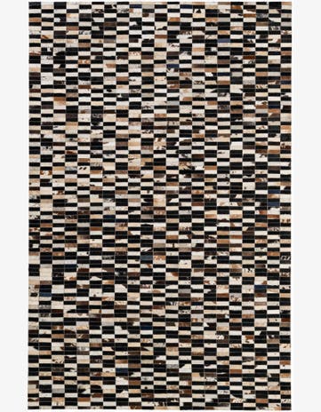 5' 3 x 8' Cowhide - Patchwork Rug
