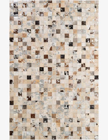 5' 2 x 8' Cowhide - Patchwork Rug