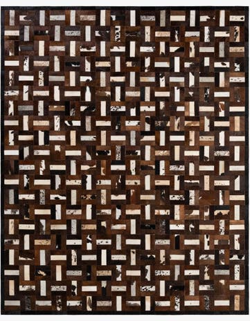 8' 1 x 10' 1 Cowhide - Patchwork Rug