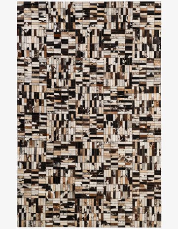 4' 11 x 7' 10 Cowhide - Patchwork Rug