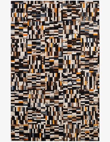 5' 1 x 8' 1 Cowhide - Patchwork Rug