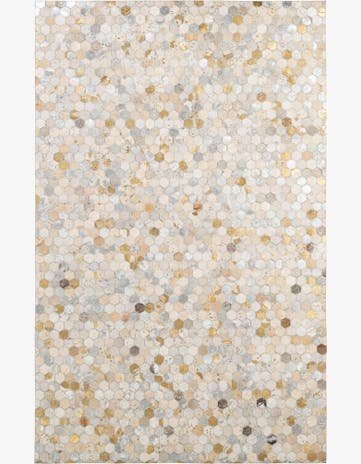 5' 2 x 8' 1 Cowhide - Patchwork Rug