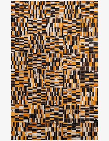 5' x 7' 11 Cowhide - Patchwork Rug