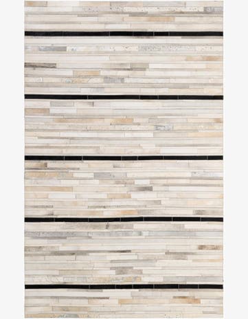 5' 2 x 8' 1 Cowhide - Patchwork Rug