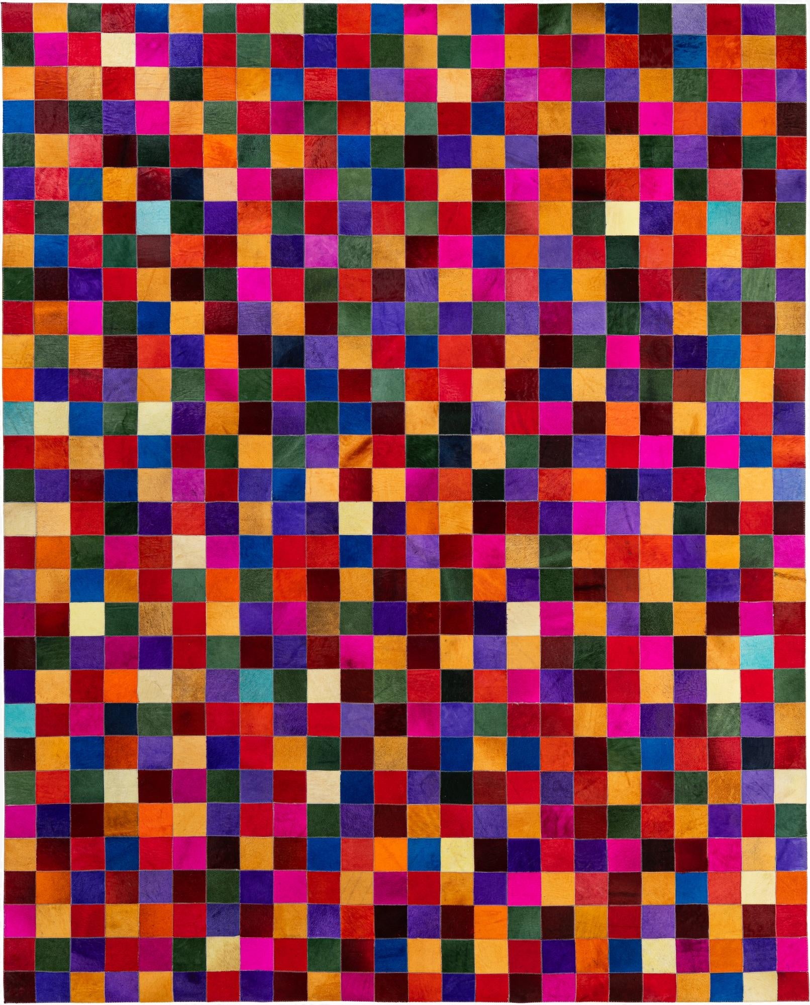 8' x 9' 11 Cowhide - Patchwork Rug