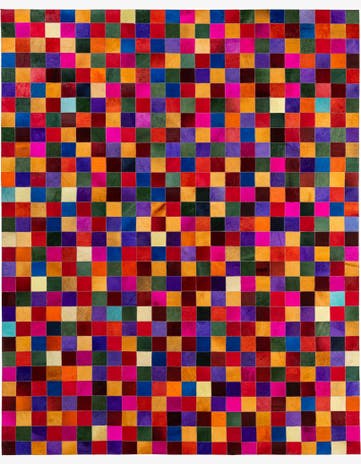 8' x 9' 11 Cowhide - Patchwork Rug