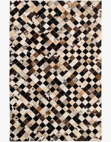 5' 1 x 8' Cowhide - Patchwork Rug