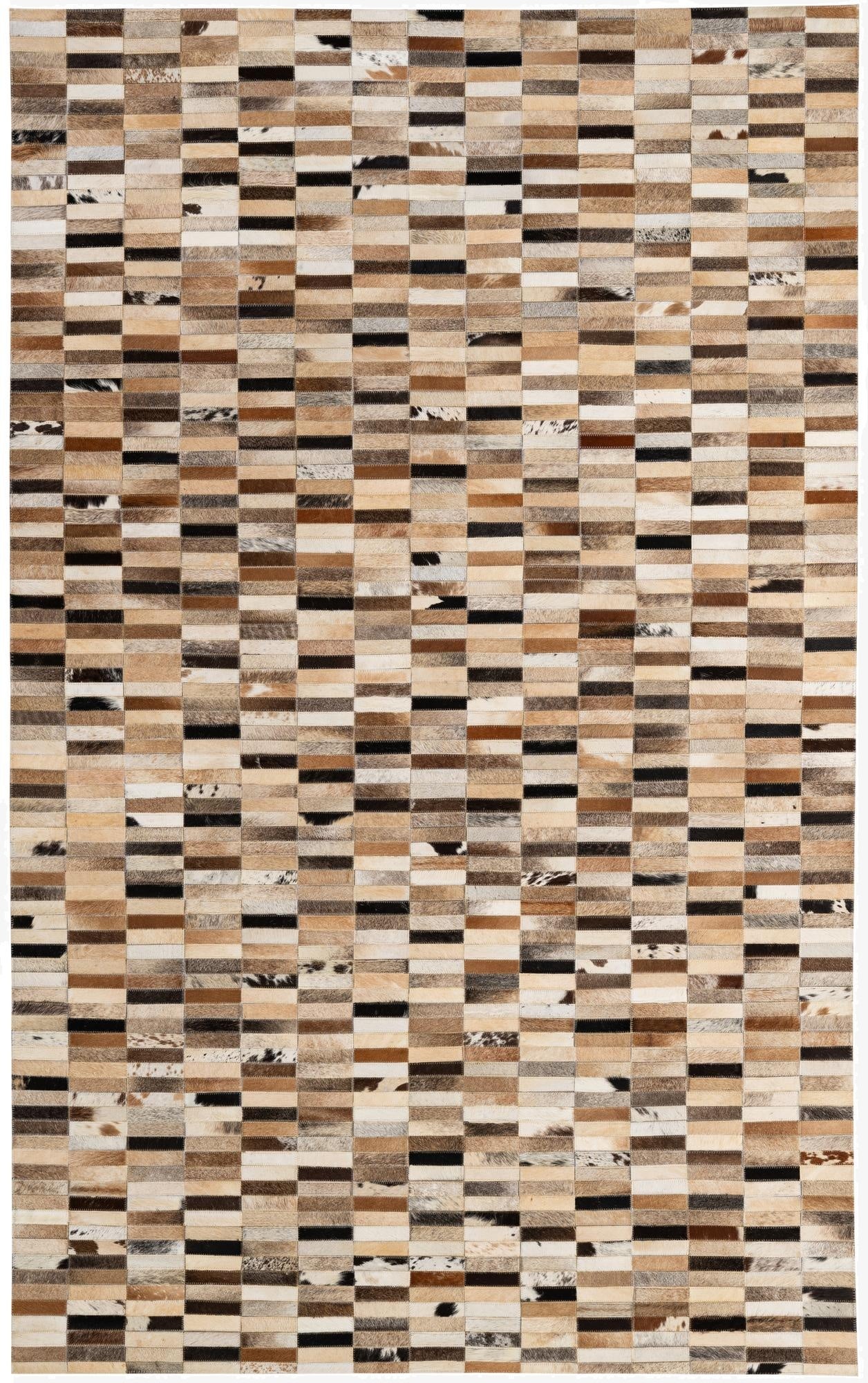 5' x 7' 11 Cowhide - Patchwork Rug