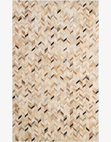 5' x 8' 2 Cowhide - Patchwork Rug