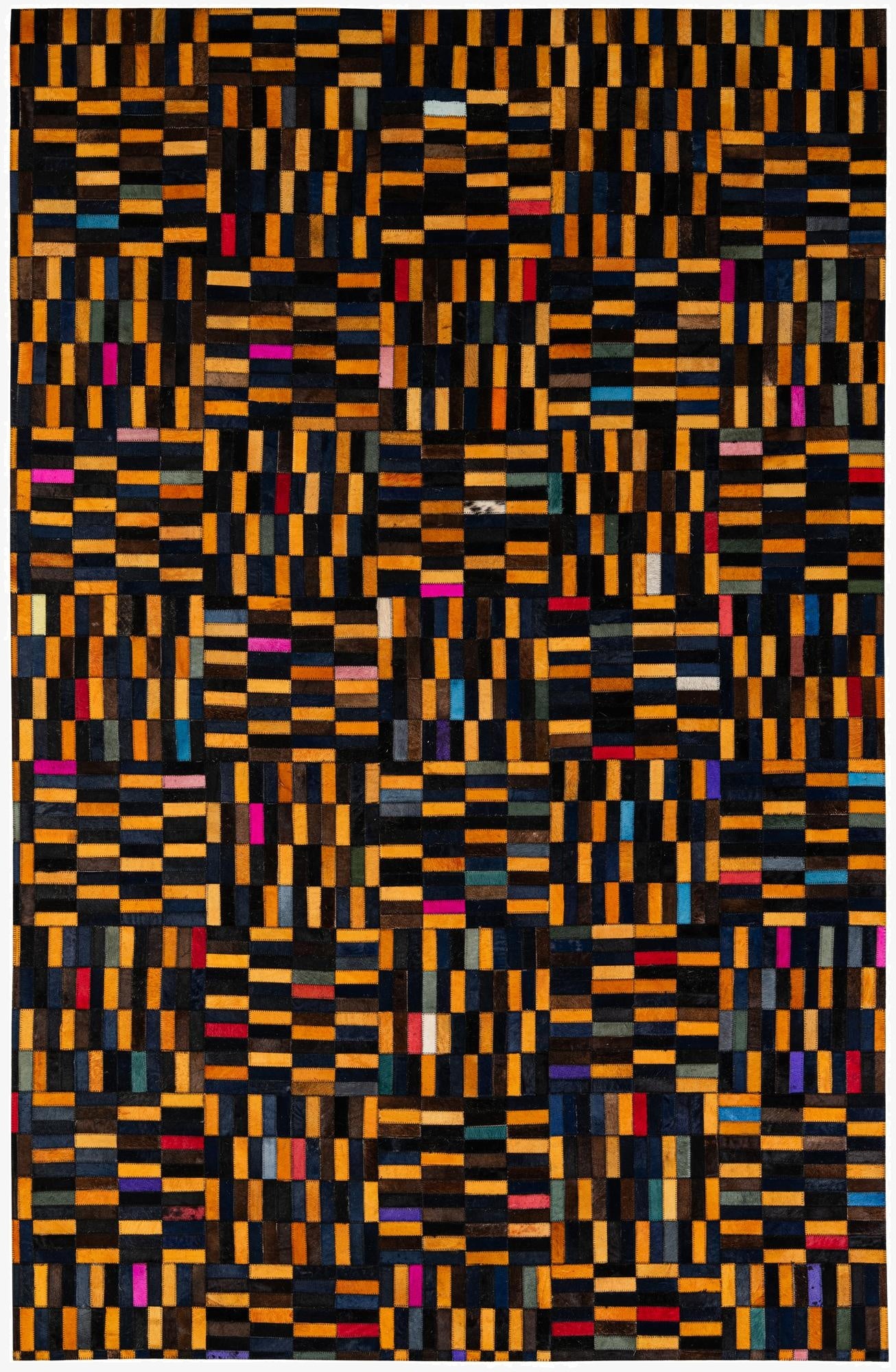 5' 1 x 7' 11 Cowhide - Patchwork Rug