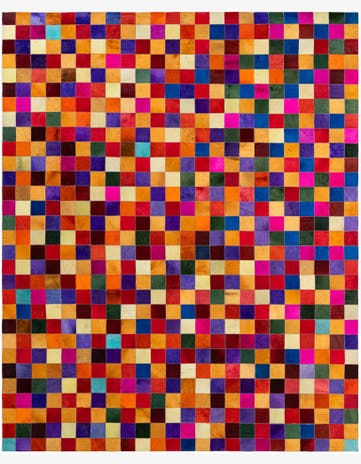 7' 11 x 9' 11 Cowhide - Patchwork Rug