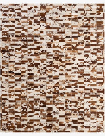 8' 3 x 9' 11 Cowhide - Patchwork Rug