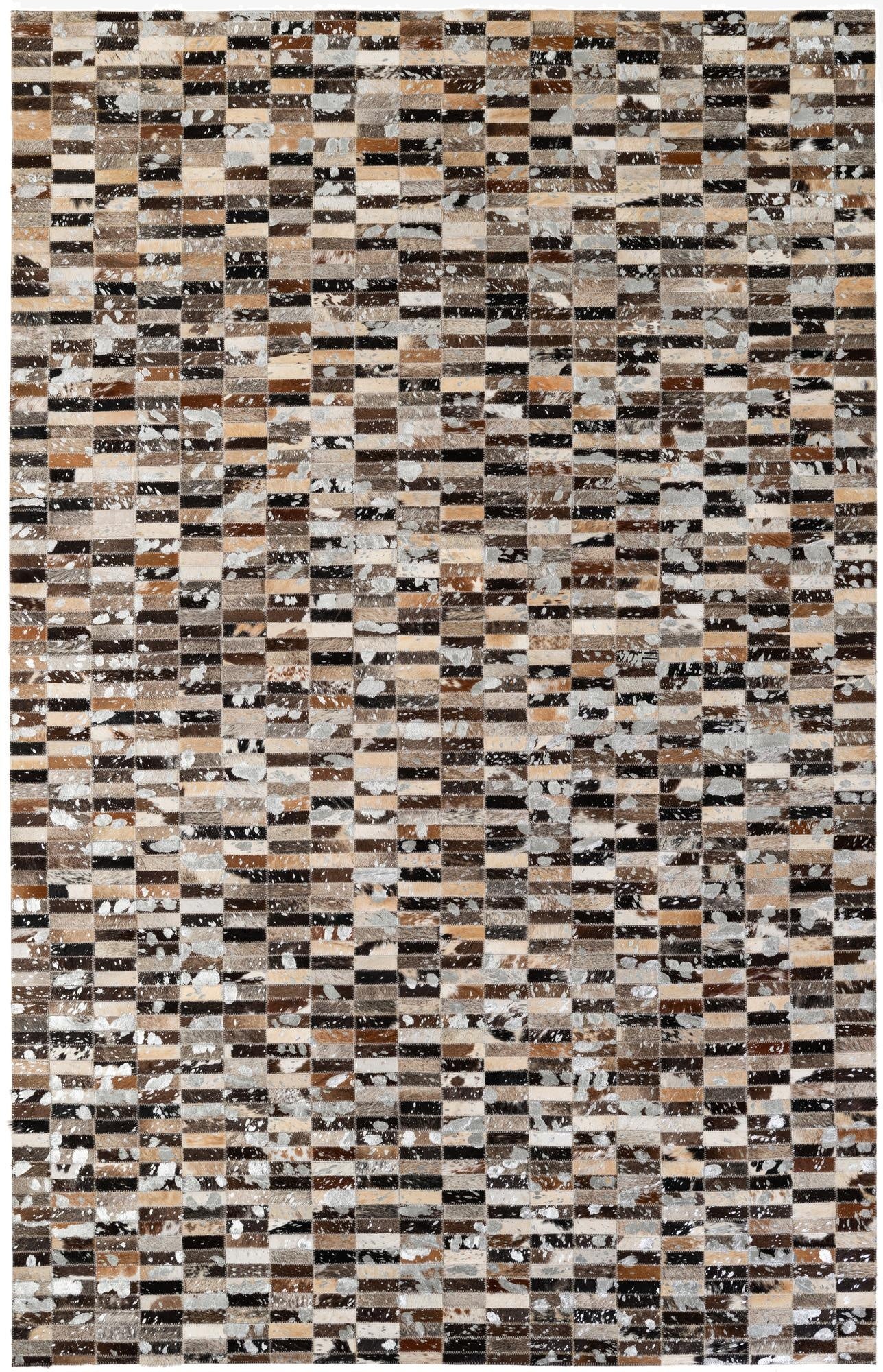 5' x 7' 11 Cowhide - Patchwork Rug