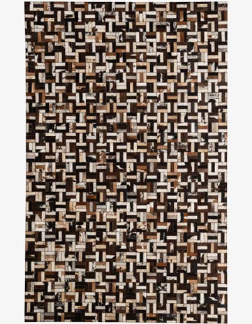 5' x 7' 10 Cowhide - Patchwork Rug