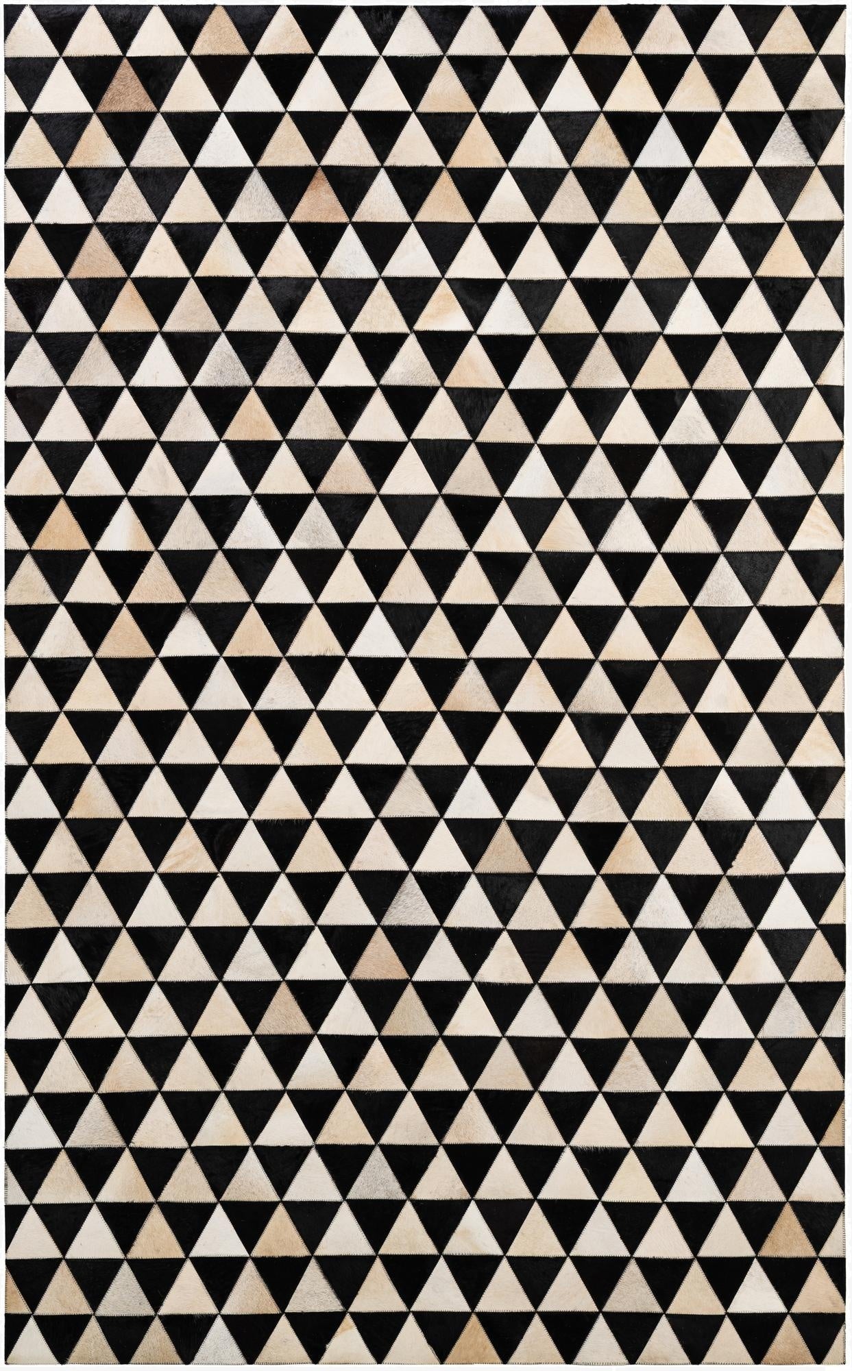 5' 2 x 8' 2 Cowhide - Patchwork Rug