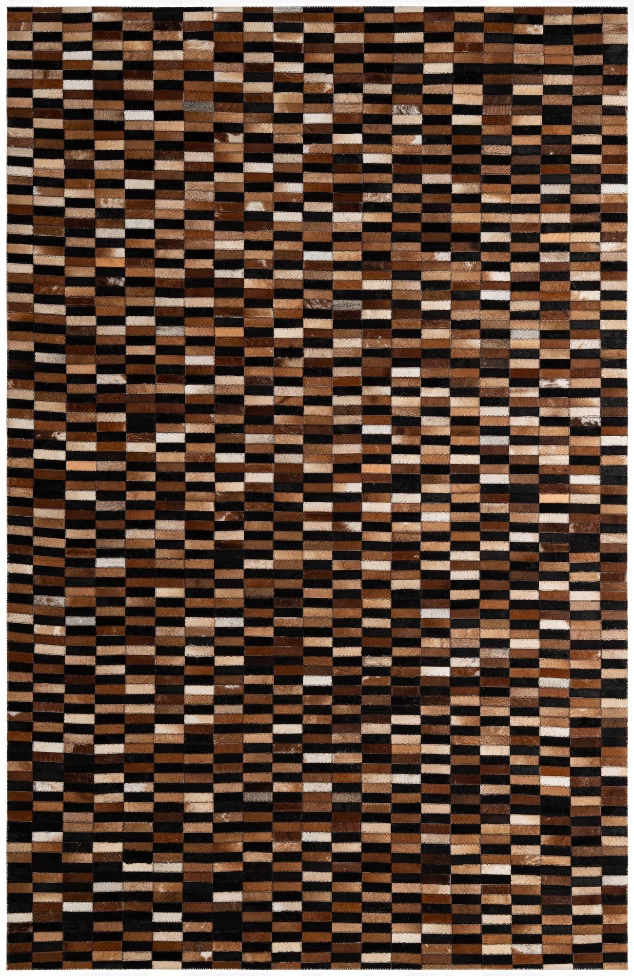 5' 3 x 8' Cowhide - Patchwork Rug