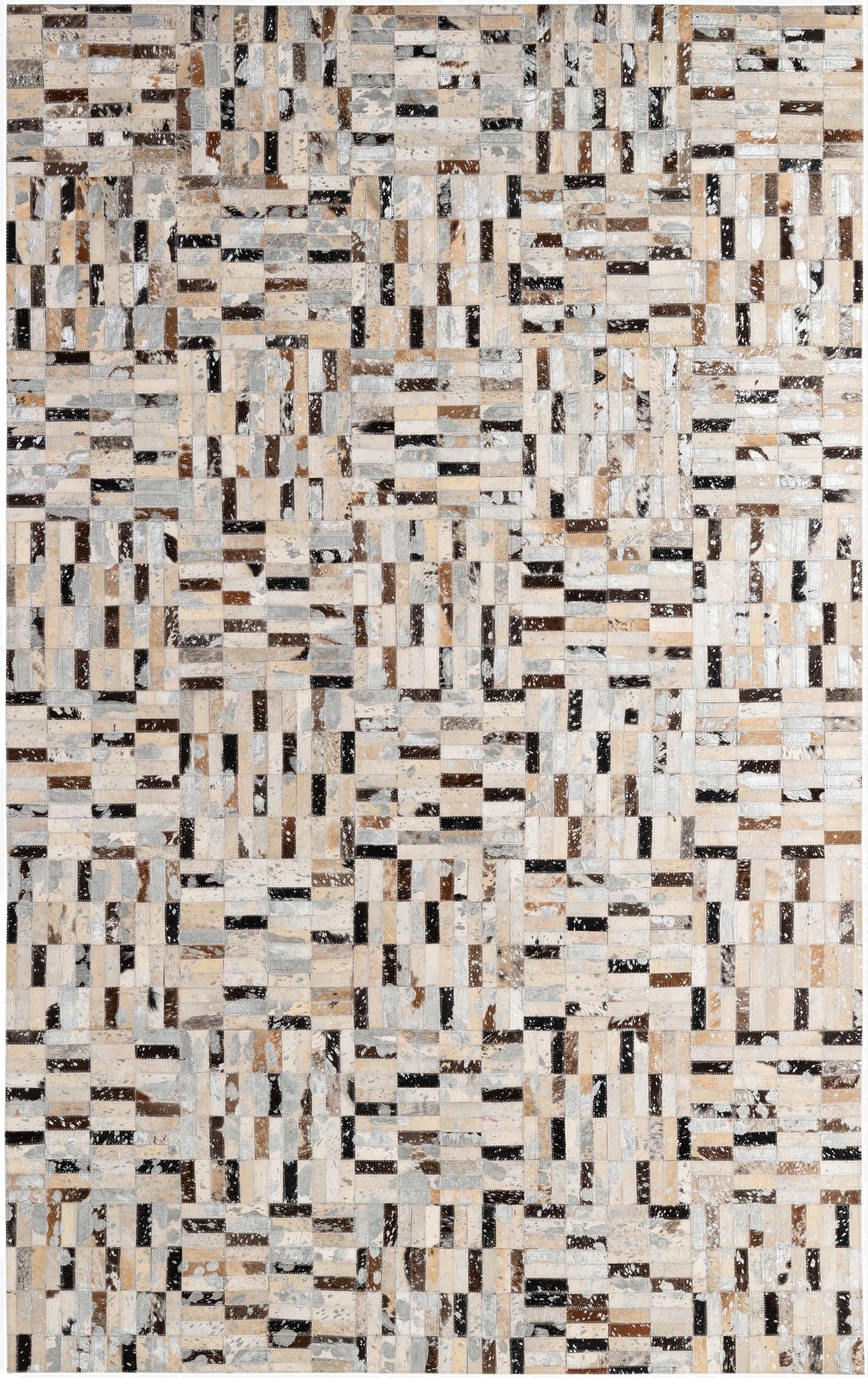5' x 7' 11 Cowhide - Patchwork Rug