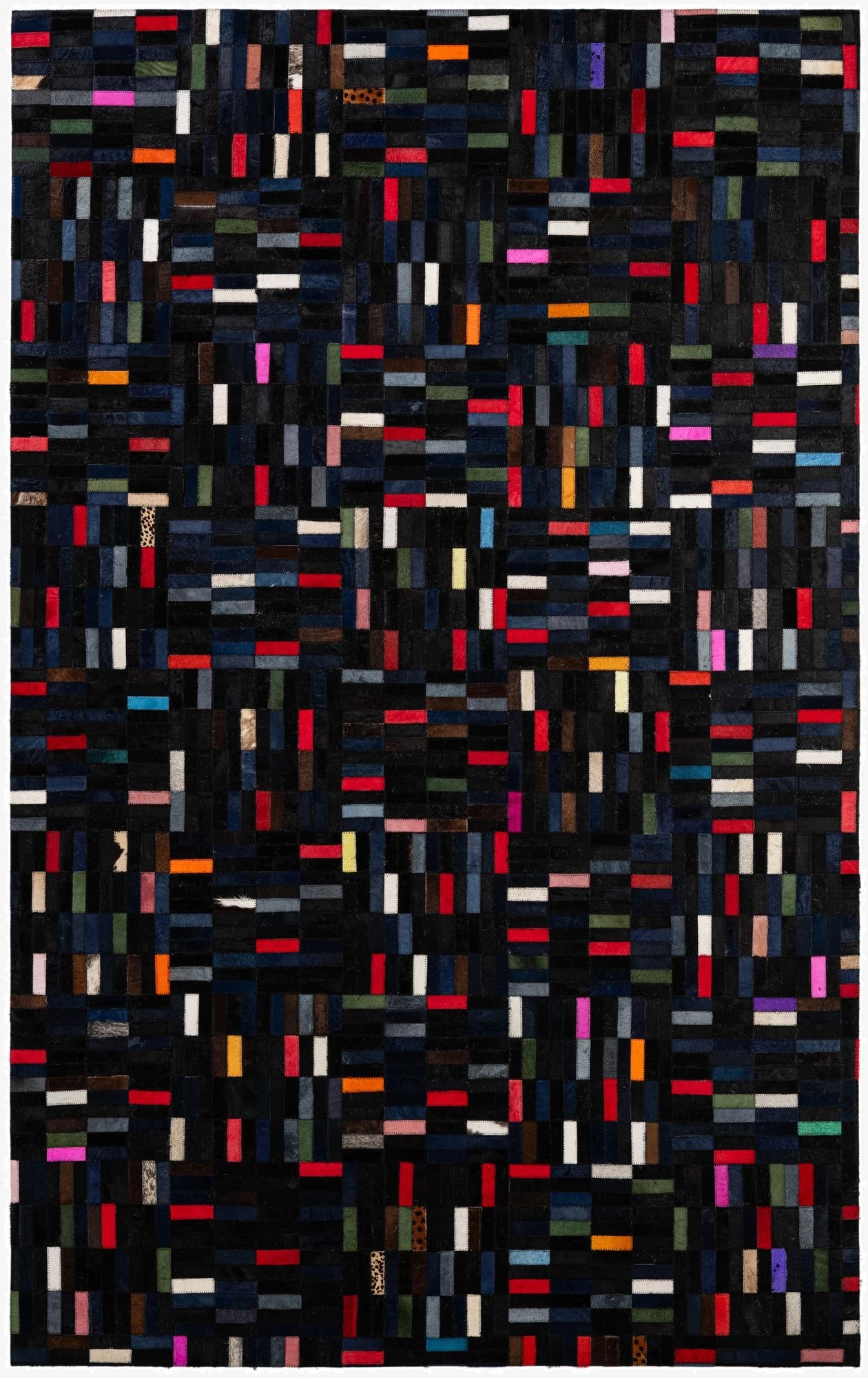 5' 1 x 8' 1 Cowhide - Patchwork Rug