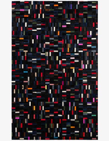 5' 1 x 8' 1 Cowhide - Patchwork Rug