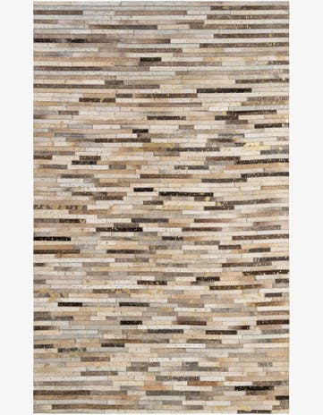 5' 1 x 8' 2 Cowhide - Patchwork Rug