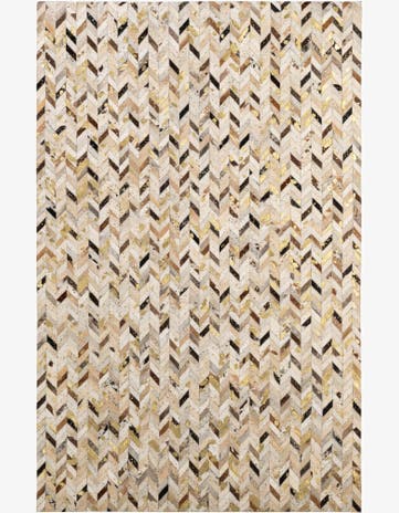 5' 2 x 7' 11 Cowhide - Patchwork Rug