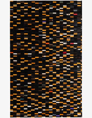 5' 1 x 8' Cowhide - Patchwork Rug