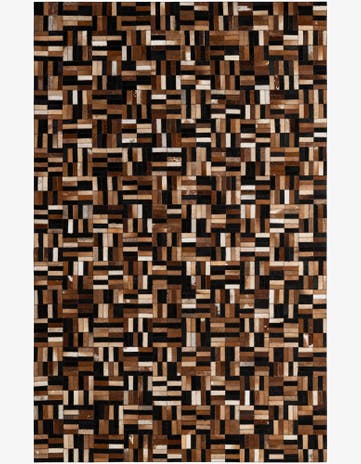 4' 11 x 7' 10 Cowhide - Patchwork Rug