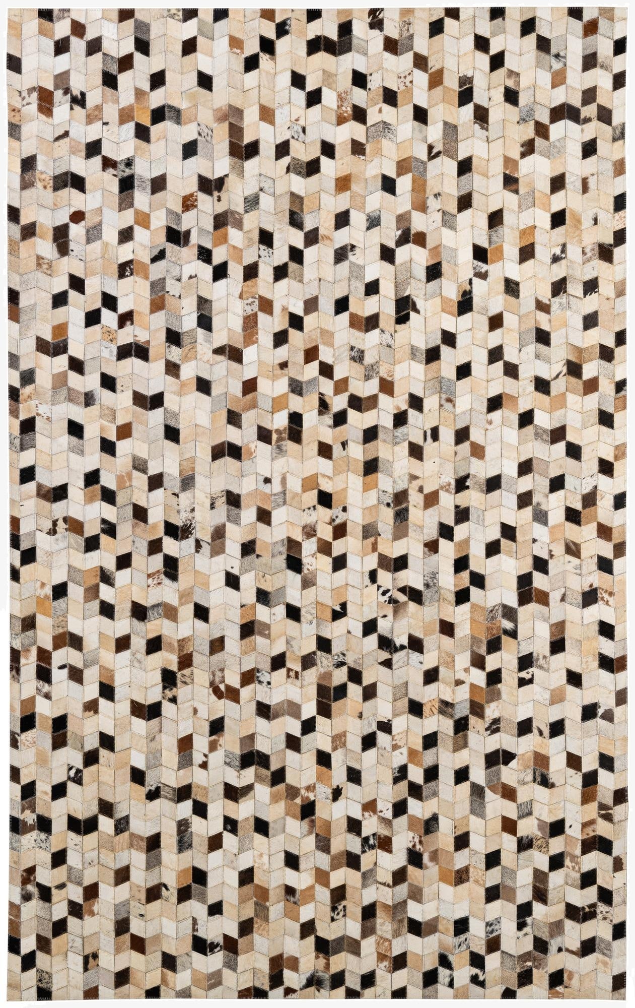 5' x 7' 11 Cowhide - Patchwork Rug
