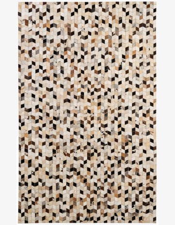 5' x 7' 11 Cowhide - Patchwork Rug