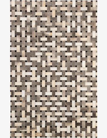 5' 2 x 8' Cowhide - Patchwork Rug