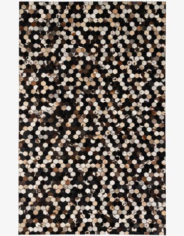 5' 1 x 8' Cowhide - Patchwork Rug