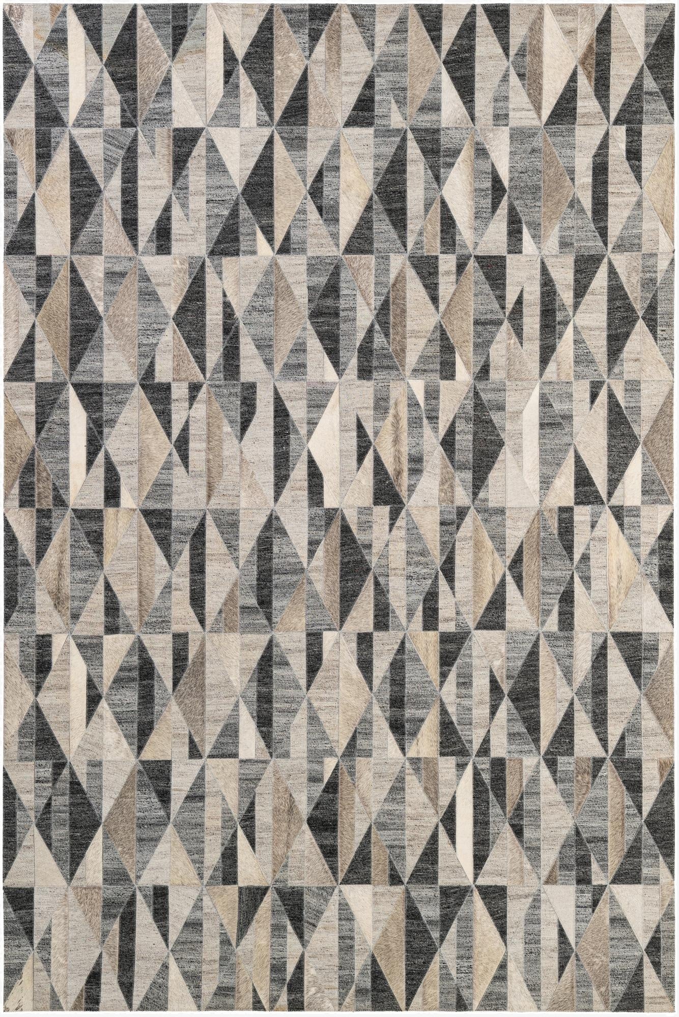 5' 2 x 7' 8 Cowhide - Patchwork Rug