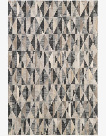 5' 2 x 7' 8 Cowhide - Patchwork Rug