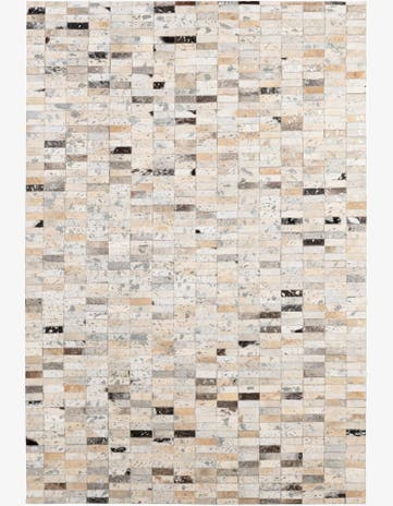 4' 1 x 5' 11 Cowhide - Patchwork Rug