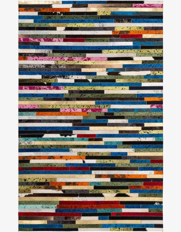 5' 1 x 7' 11 Cowhide - Patchwork Rug