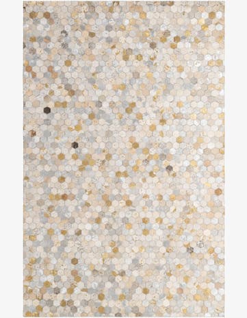 5' 2 x 8' Cowhide - Patchwork Rug
