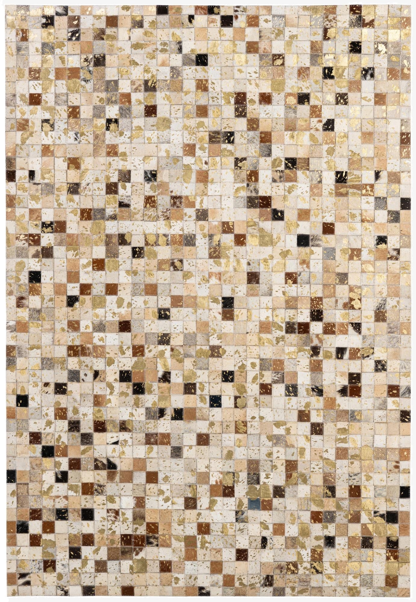 4' 1 x 5' 11 Cowhide - Patchwork Rug