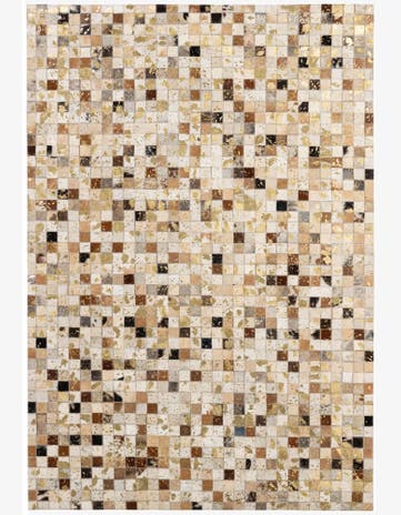 4' 1 x 5' 11 Cowhide - Patchwork Rug