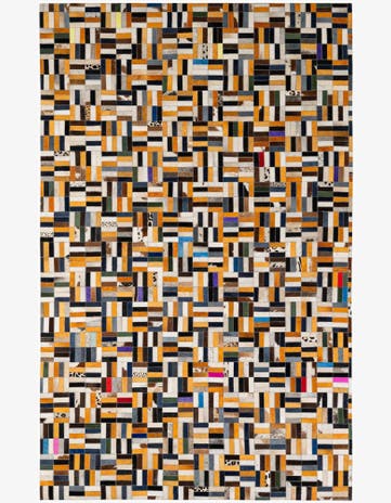 5' 1 x 8' Cowhide - Patchwork Rug