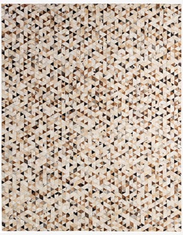 7' 10 x 9' 10 Cowhide - Patchwork Rug