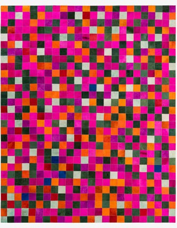 7' 10 x 9' 8 Cowhide - Patchwork Rug