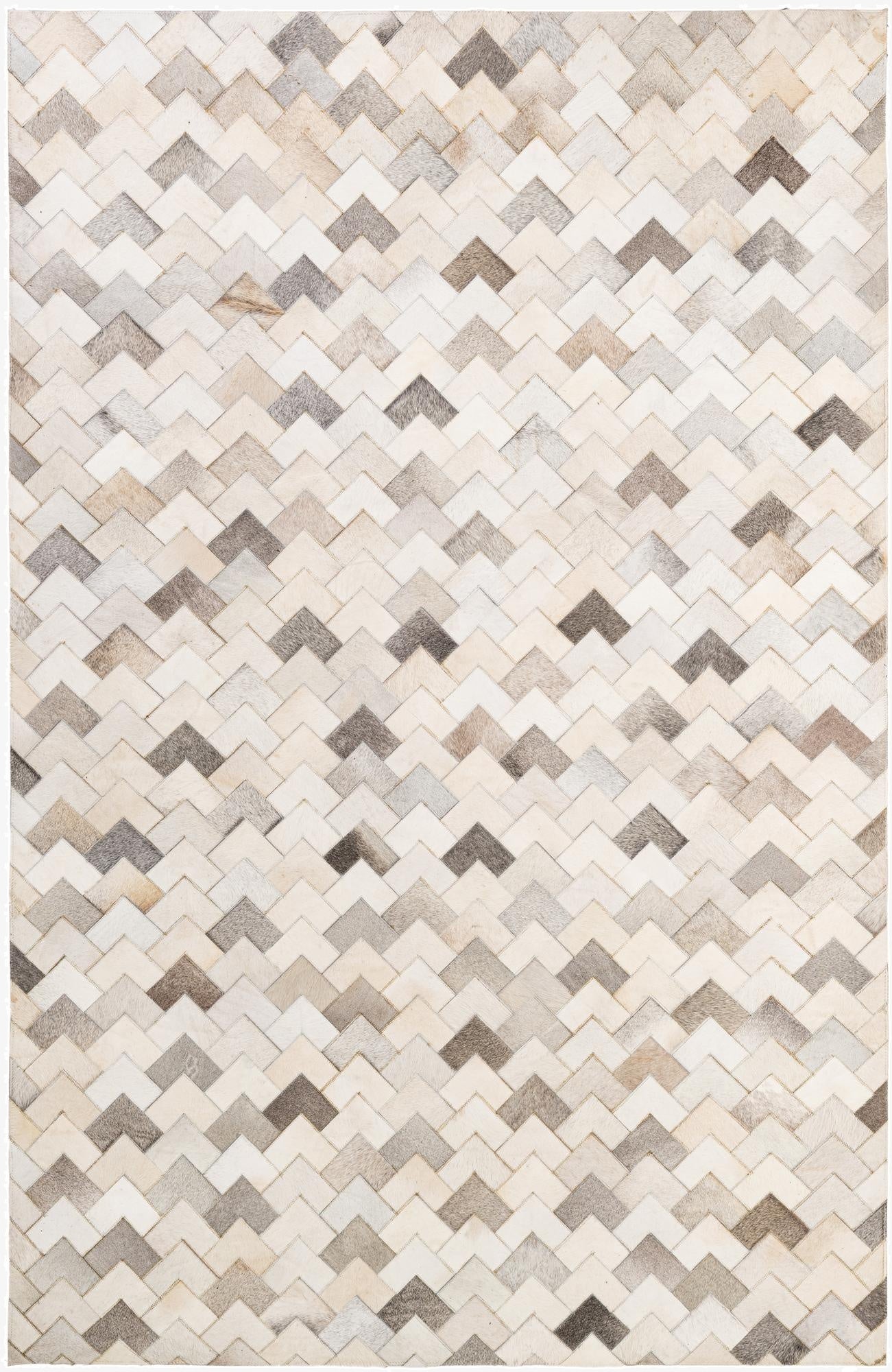 5' 2 x 7' 11 Cowhide - Patchwork Rug