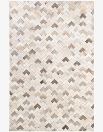 5' 2 x 7' 11 Cowhide - Patchwork Rug