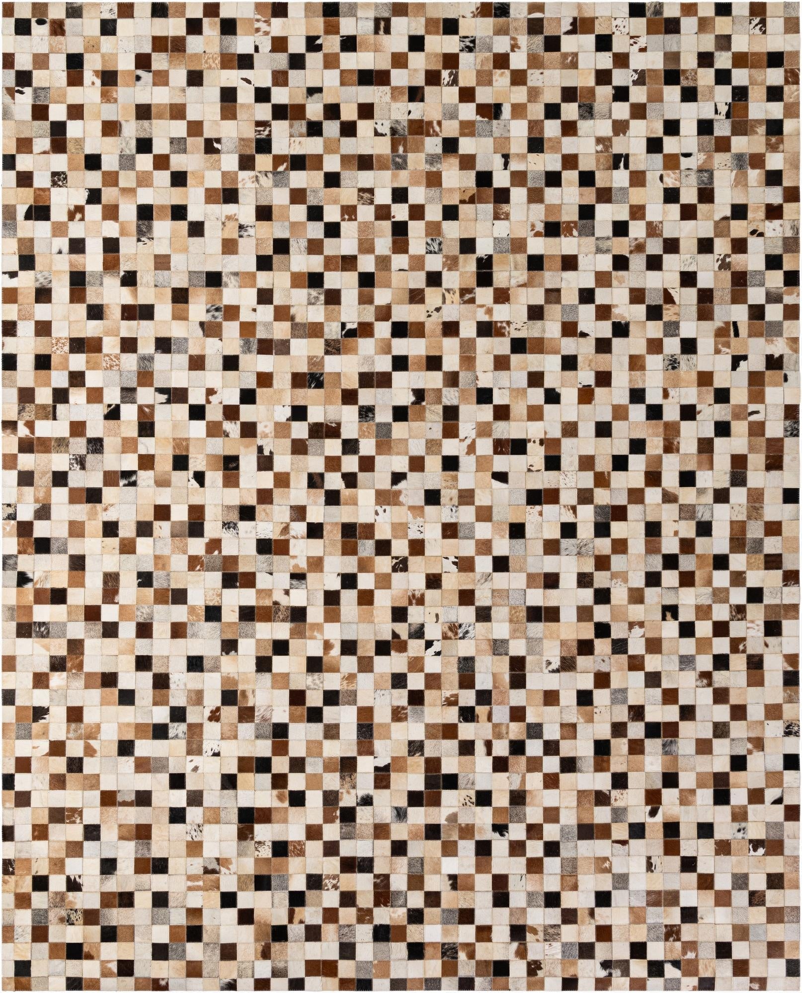 8' x 9' 11 Cowhide - Patchwork Rug