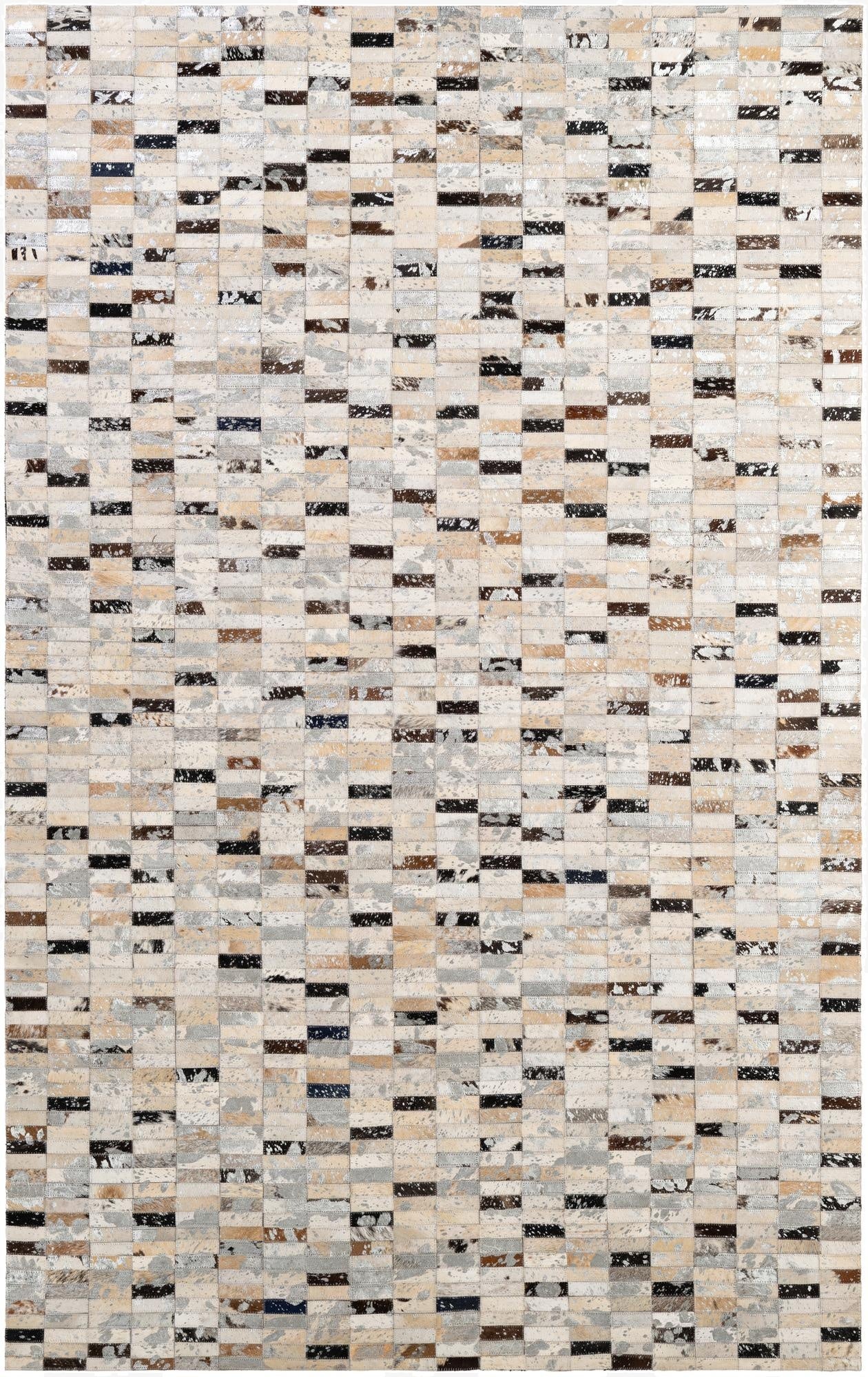 5' x 7' 11 Cowhide - Patchwork Rug