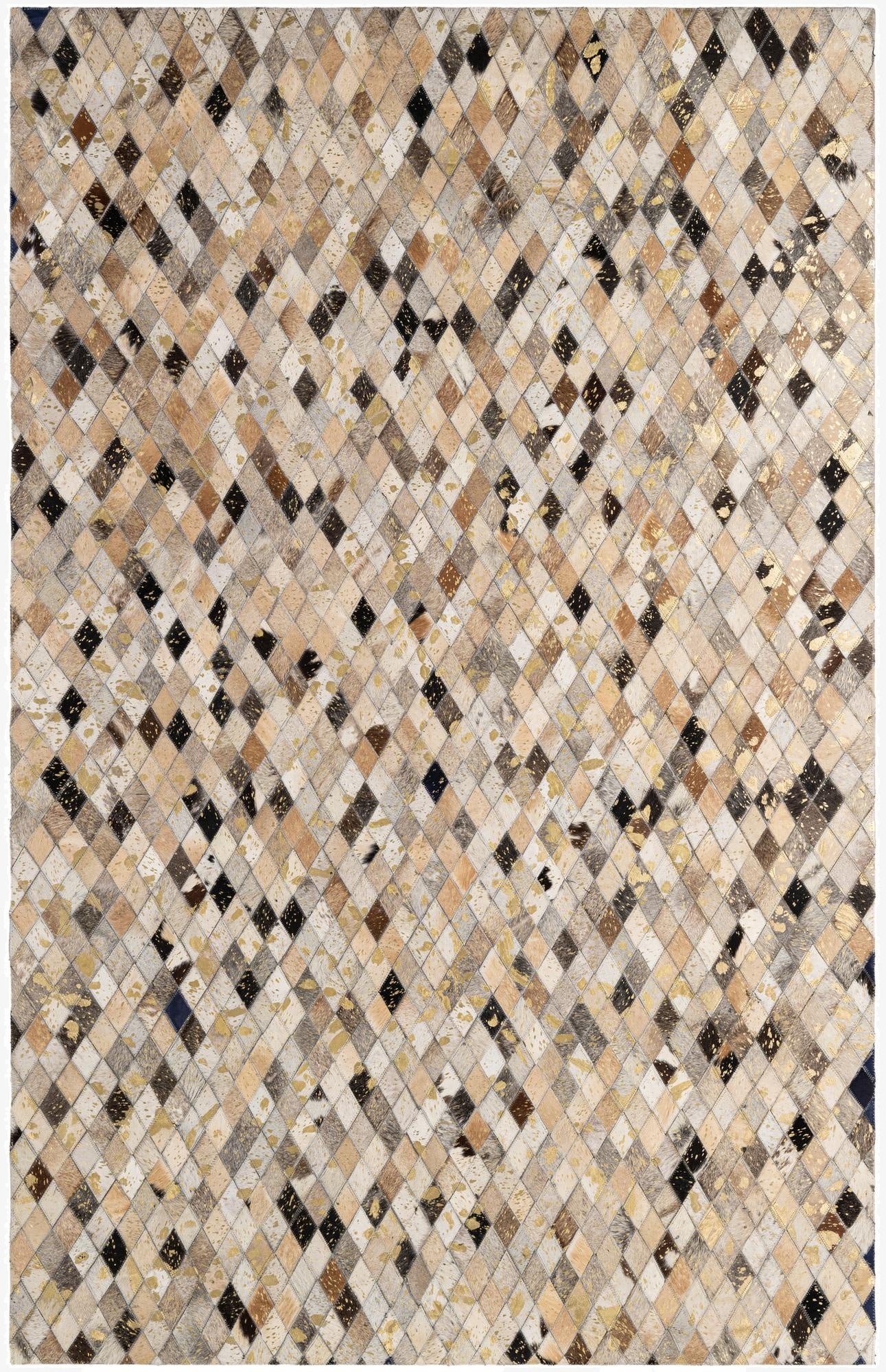5' 1 x 7' 11 Cowhide - Patchwork Rug