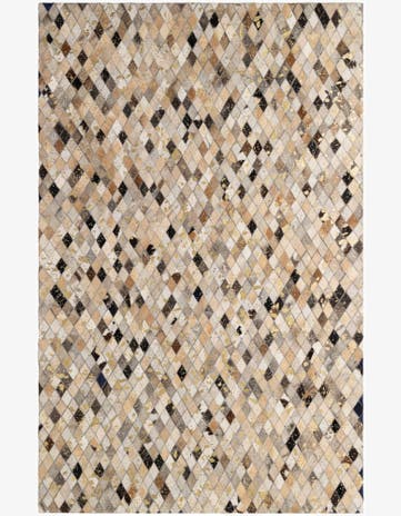 5' 1 x 7' 11 Cowhide - Patchwork Rug