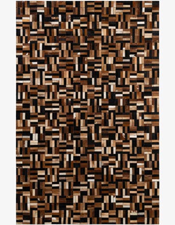 4' 11 x 7' 11 Cowhide - Patchwork Rug