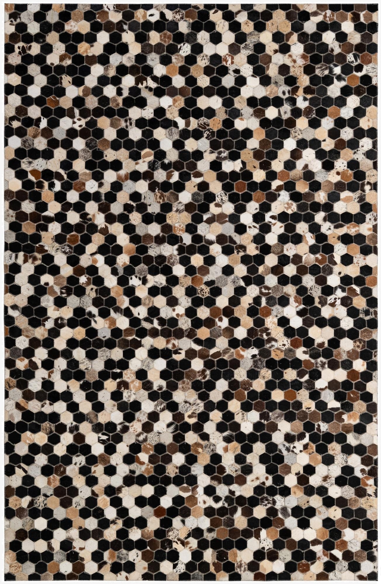 5' 1 x 7' 10 Cowhide - Patchwork Rug